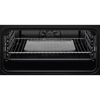 Forno da incasso Electrolux EVL6E49X, compatto 45 cm, metallo, nero, CombiQui