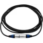 Cavo XLR PSSO 3 poli, 5 m, nero, connettori compatibili Neutrik