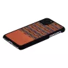 Custodia per smartphone Man and Wood per iPhone 11 Pro Max — motivo a quadri marrone, bordo nero