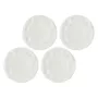 Set piatti piani LA PORCELLANA BIANCA LUNIA — set di 4 piatti piani in porcellana bianca