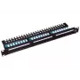 Alantec PK013 patch panel 19" 1U, 24x RJ-45, Cat5e UTP, LSA, con ripiano, nero