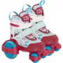 Pattini a rotelle HUDORA My First Quad LED per bambini taglia 26–29, rosso/azzurro con luci LED