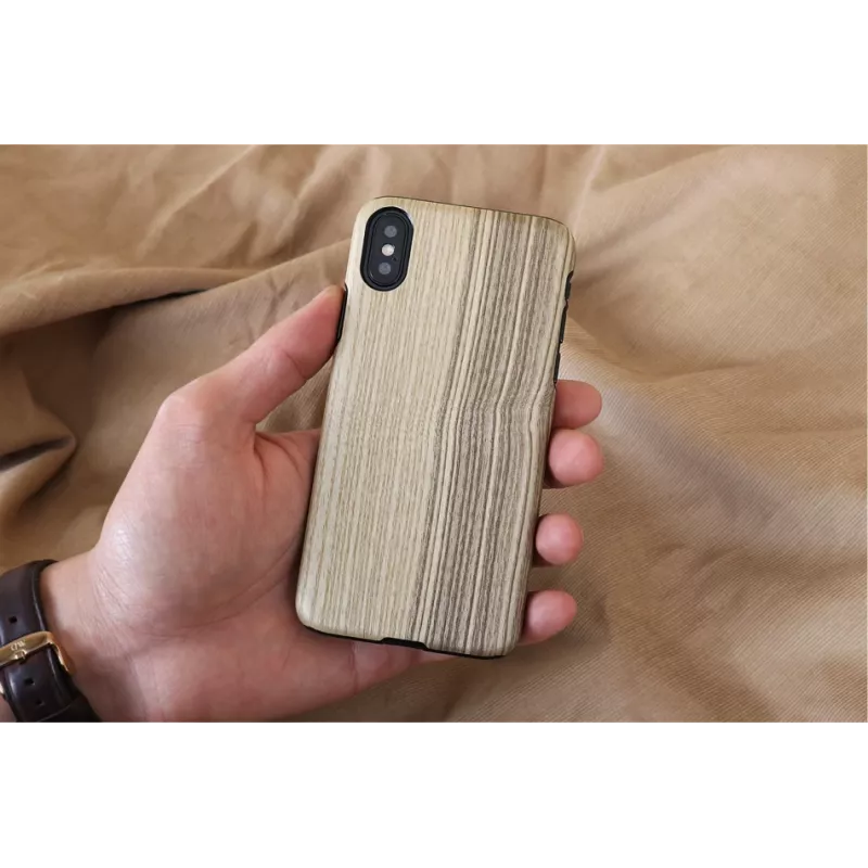 Custodia per smartphone man and wood per iPhone X/XS – Vintage Olive nero