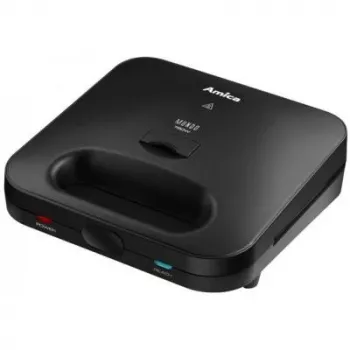 Sandwich maker Amica SMK4011, 750 W, 3 tipi di piastra, nero
