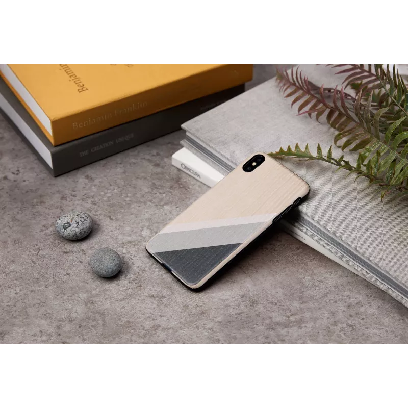Custodia per cellulare man and wood per iPhone XS Max — abito grigio, nero