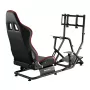 Cockpit racing huzaro Speed 6.0 con seduta regolabile, struttura in acciaio, angolo 30°–90°, supporta fino a 120 kg, rosso, 1080×1360×560 mm