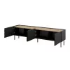 Mobile TV 4D ONDA 200x40x35-54 nero (da terra o da parete)