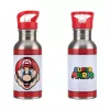 Borraccia in metallo con cannuccia Paladone Super Mario