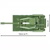 Set di costruzione Cobi modello IS-2, carro armato della Seconda Guerra Mondiale, 130 pezzi, età consigliata 6+