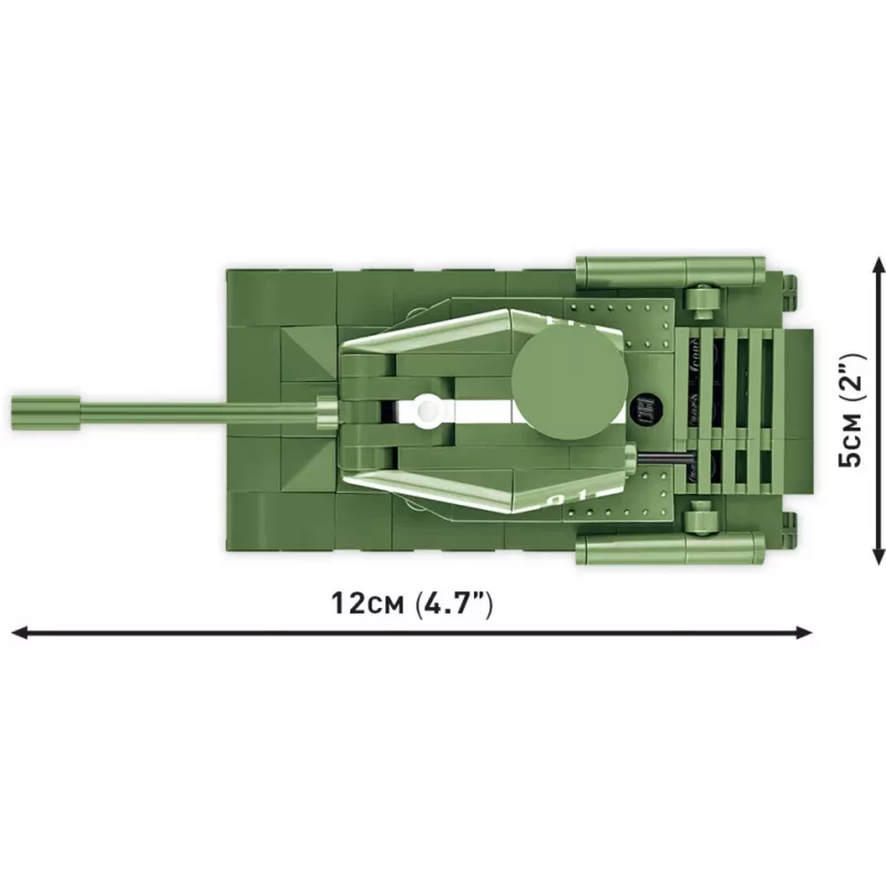 Set di costruzione Cobi modello IS-2, carro armato della Seconda Guerra Mondiale, 130 pezzi, età consigliata 6+