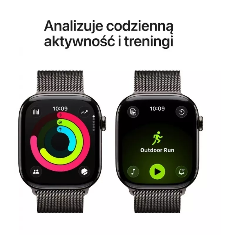 Apple Watch Series 11 GPS + Cellular 46mm cassa in titanio Slate con cinturino Milanese Slate M/L