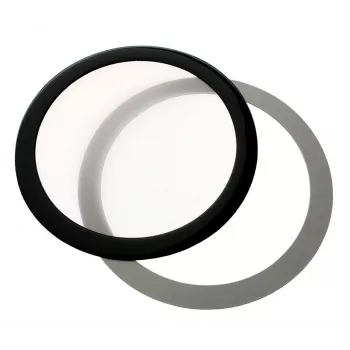 Filtro antipolvere DEMCiflex 120 mm rotondo, nero/bianco per ventole del case e aperture di ventilazione