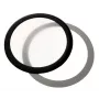 Filtro antipolvere DEMCiflex 120 mm rotondo, nero/bianco per ventole del case e aperture di ventilazione