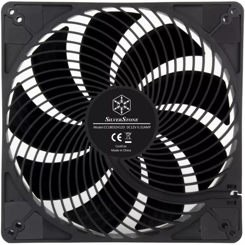 SilverStone SST-AP184i-PRO Ventola per case 180 mm nera