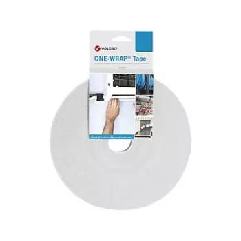 Fascia portacavi in velcro 25 m x 30 mm rotolo, poliammide/PP, bianco
