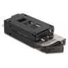 Delock - Rack di memoria mobile - vano sottile - da 5,25 a 2 x 2,5 (da 13,3 cm a 2 x 6,4 cm) - nero (47019)