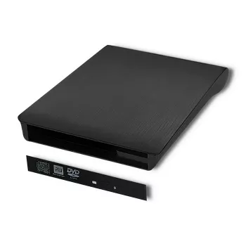 Case esterno USB 2.0 SATA per unità ottica Qoltec 51863 nero