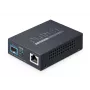 Convertitore di rete PLANET 10GBASE-T a 10GBASE-X SFP+ porta rame nero