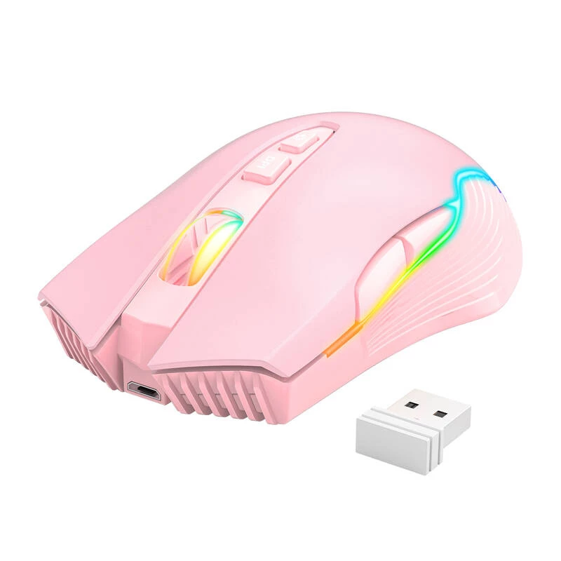 Mouse gaming Onikuma CW905 rosa 2.4G wireless