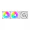 Ventola per case Darkflash Gauss G24 3-in-1 bianco 120 mm — set da 3, 120 mm