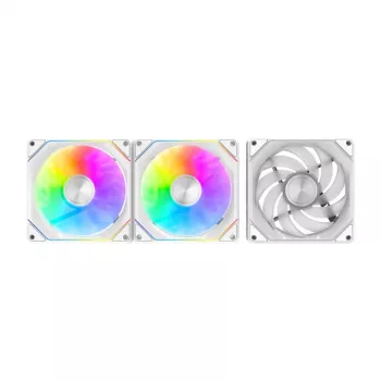 Ventola per case Darkflash Gauss G24 3-in-1 bianco 120 mm — set da 3, 120 mm