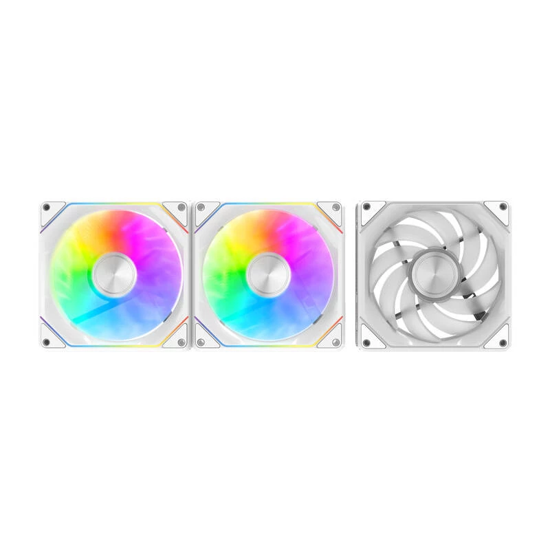 Ventola per case Darkflash Gauss G24 3-in-1 bianco 120 mm — set da 3, 120 mm