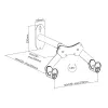 Supporto da parete per bici MACLEAN MC-457, carico max. 25 kg