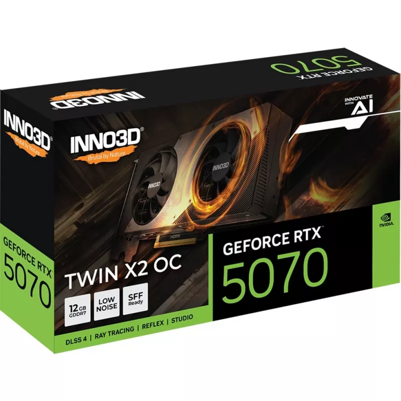 INNO3D GeForce RTX 5070 TWIN X2 OC 12GB GDDR7 scheda grafica