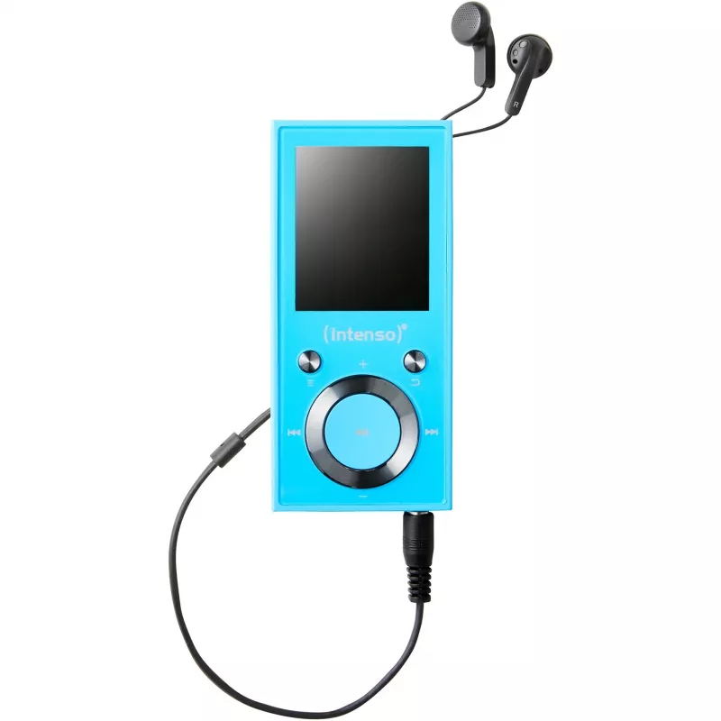Lettore MP3 INTENSO Video Scooter BT — 16 GB, display LCD, compatibile microSD, blu