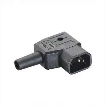 Connettore maschio C14 Bachmann 915.172 nero