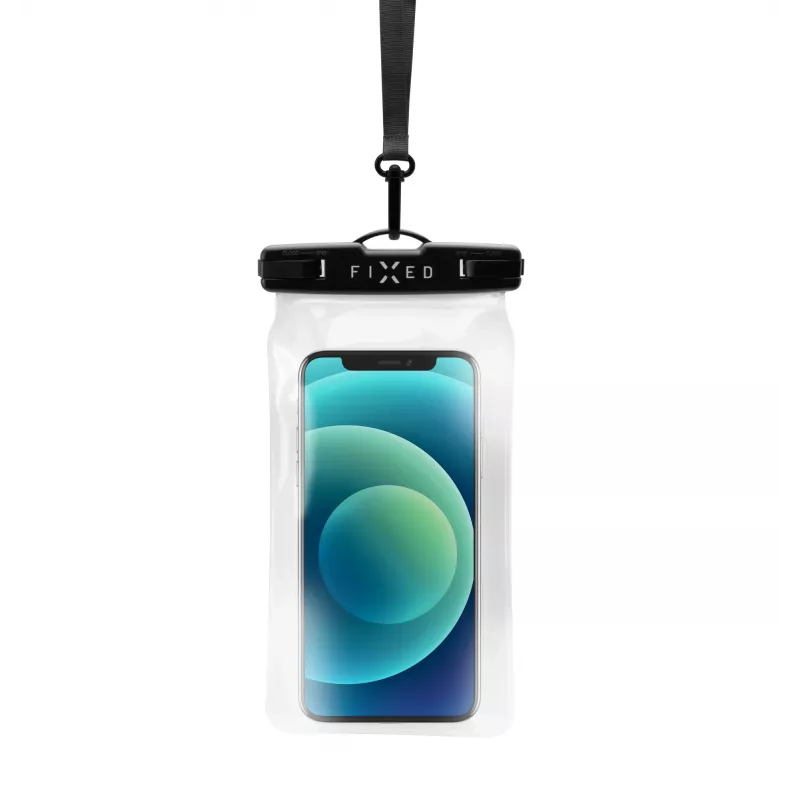 Custodia universale per cellulare protettiva e impermeabile FIXED Fixed Float — nero, vestibilità universale, custodia impermeabile