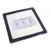 Filtro antipolvere DEMCiflex 140 mm quadrato - nero/bianco