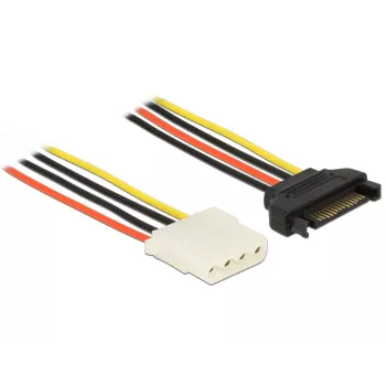 Cavo di alimentazione interno DeLOCK 60136 0,2 m SATA 15 pin su Molex 4 pin