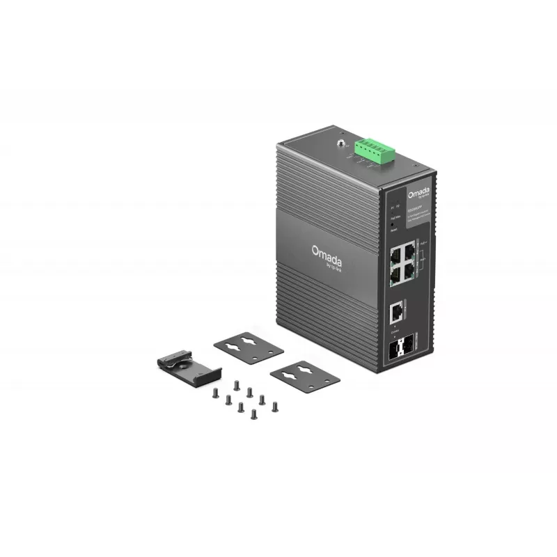 Switch di rete TP-Link IES206GPP managed Gigabit Ethernet (10/100/1000) Power over Ethernet (PoE) nero