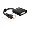 Adattatore per cavo video DeLOCK 62639 Mini DisplayPort a DVI-I 0,25 m nero