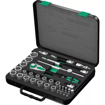 Set di chiavi a bussola Wera 05003645001 37 pz. nero verde