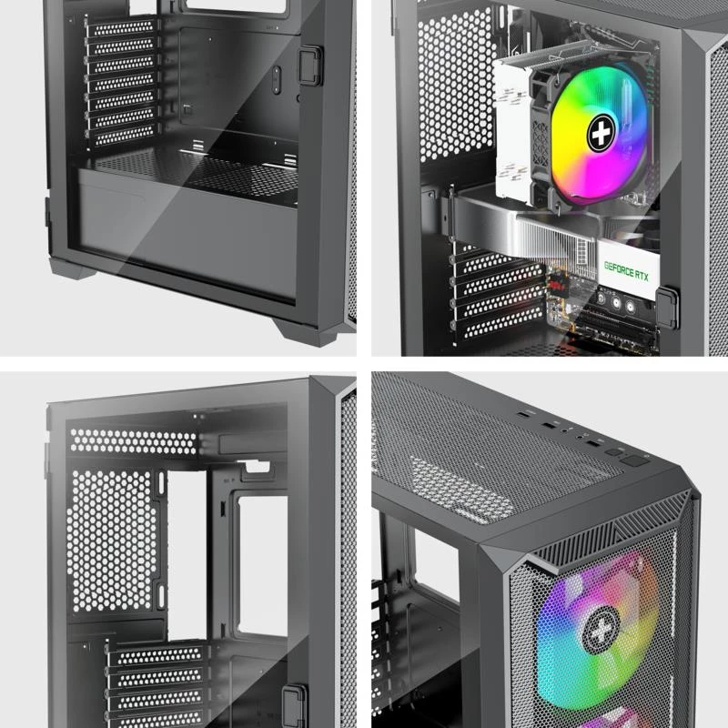 Case|XILENCE|ATX/micro ATX/Mini-ITX|nero|Midi Tower|PC|XG161