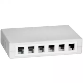 LOGILINK- scatola da parete keystone 12 porte UTP, bianca (NK4033)