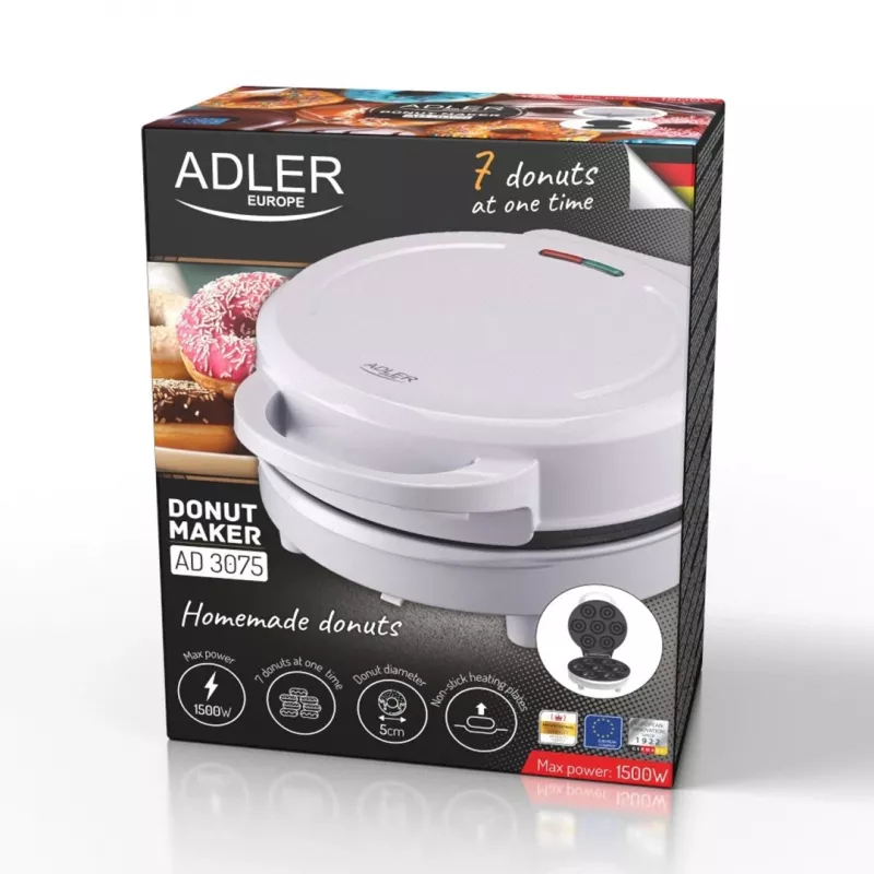 Adler Donut Maker | AD 3075 | Macchina per ciambelle | 1500 W