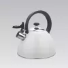 Maestro MR-1302-WG bollitore con fischietto per fornello, 2,5 l, bianco