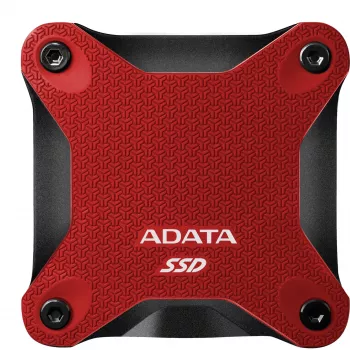 SSD esterno ADATA SD620 1 TB, portatile USB 3.2 Gen 2 (Micro-USB B), velocità di lettura 520 MB/s, velocità di scrittura 460 MB/s, antishock, rosso