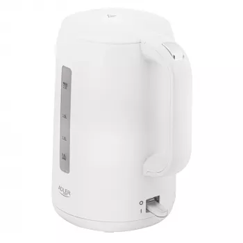 Bollitore Adler | AD 1386 | Elettrico | 1850 W | 2,2 L | Plastica | Base rotante 360° | Bianco