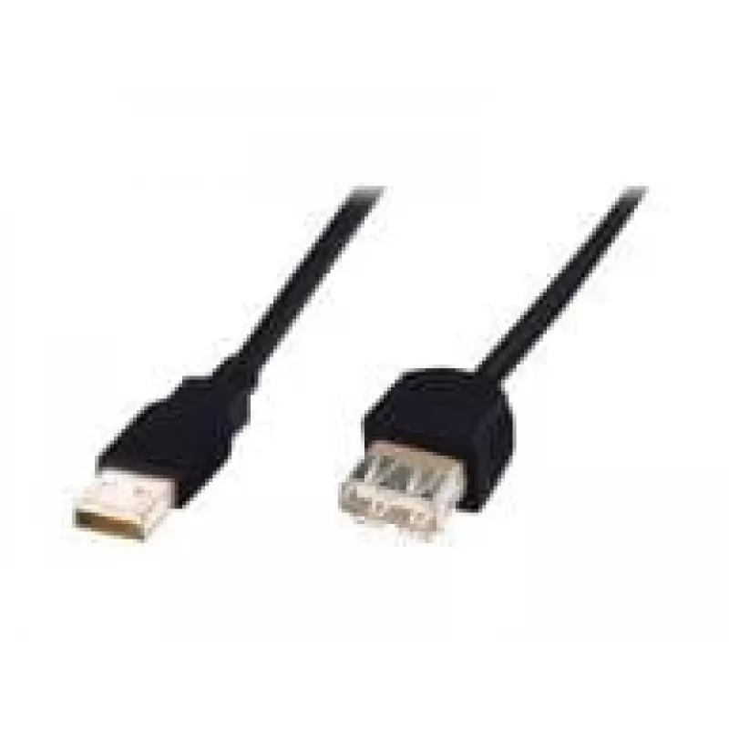 Digitus - prolunga USB - USB Type-A, 4 poli (M) - USB Type-A, 4 poli (F) - 3,0 m (USB / USB2.0) - nero (AK-300202-030-S)