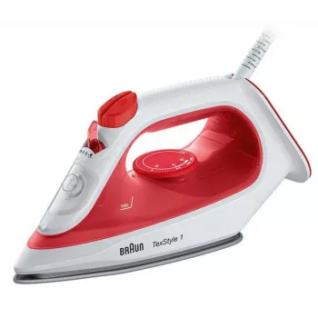 Braun SI 1019 RD Ferro da stiro a vapore piastra antiaderente 1900 W rosso