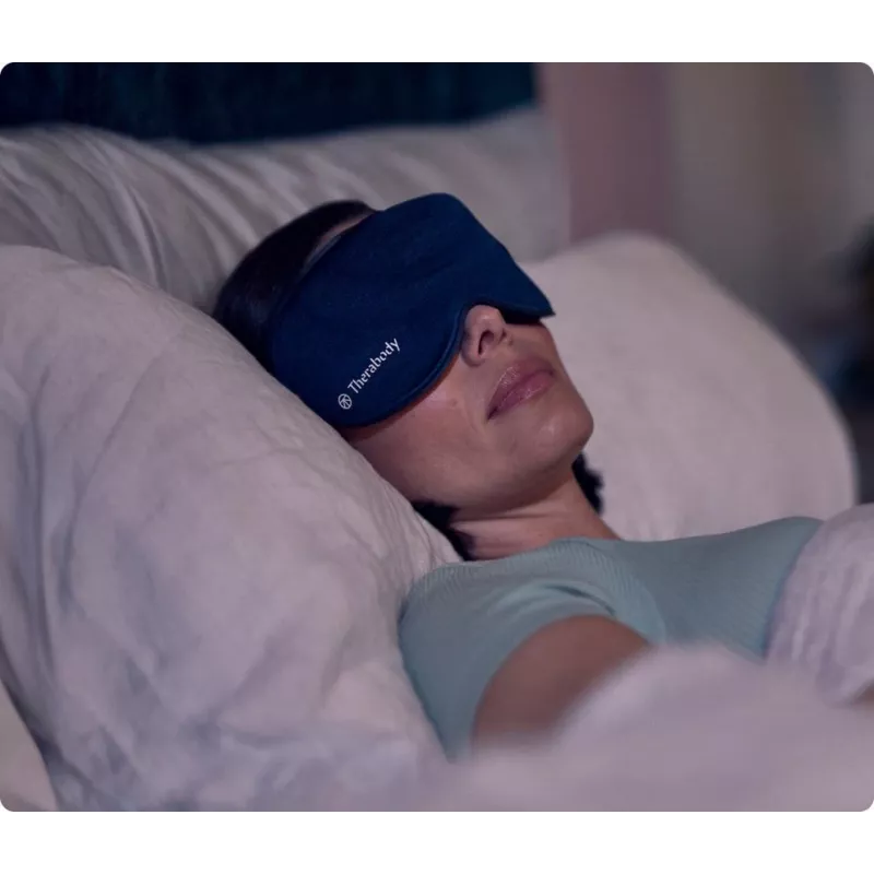 Therabody SleepMask massaggiatore viso nero, blu
