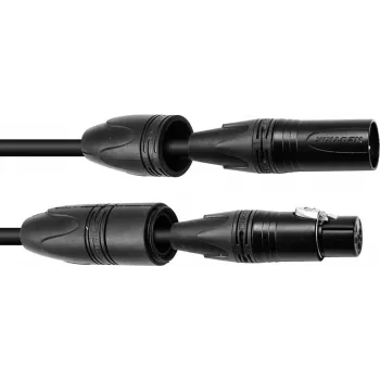 Cavo DMX PSSO IP65 3 poli 3 m, nero, modello 3022783C