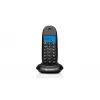 Motorola C1001CB+ telefono cordless DECT con blocco chiamate, identificazione chiamante, vivavoce, nero