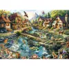 Puzzle 1000 pezzi, Schmidt Spiele Dorf am Waldrand, illustrazione paesaggistica