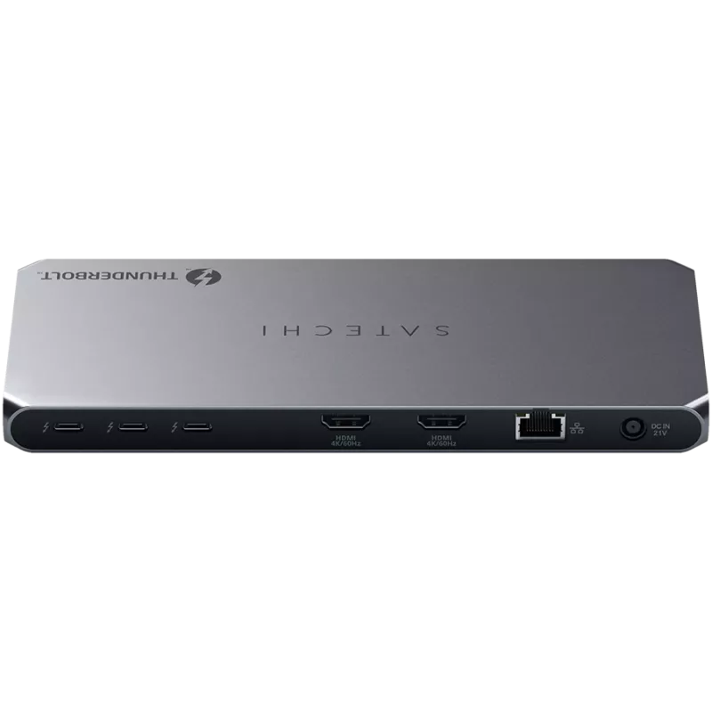 Satechi Thunderbolt 4 Dock ST-DT4MDM-EU — docking station Thunderbolt 4, 2× HDMI 2.0, 2× USB-A 3.2