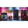 Altoparlante karaoke Bluetooth portatile MANTA SPK0803B140 140W, a batteria, MIC/USB/microSD, FM, equalizzatore, ruote